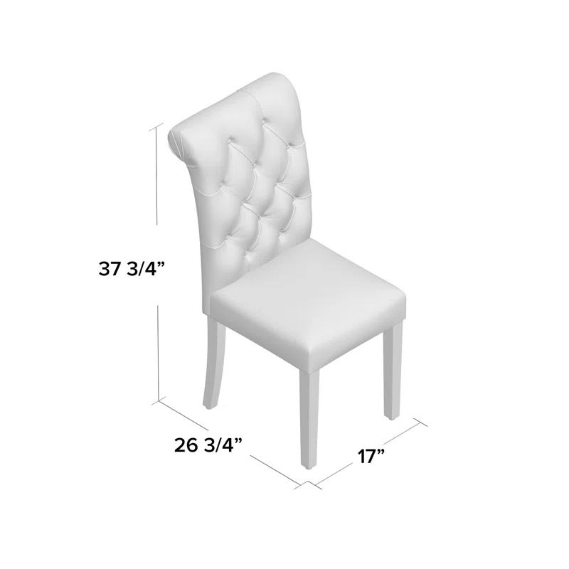 Ophelia & Co. Monarda 18.75'' H Tufted Upholstered Side Chair (Set of 2)
