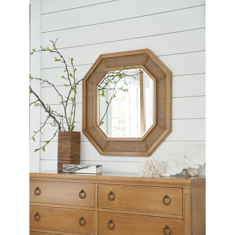 Laguna Wood Flat Wall Mirror