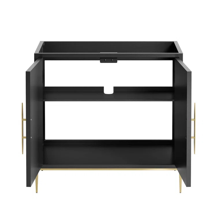 Modway Modway 35" Single Bathroom Vanity Base Only in Black