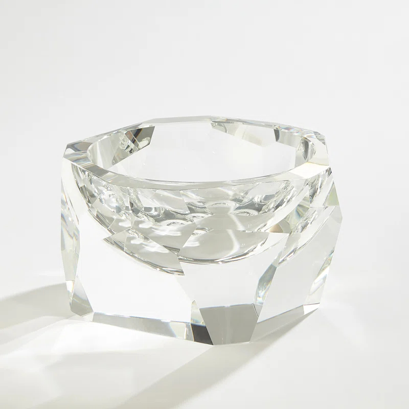Multi Facet Crystal Bowl