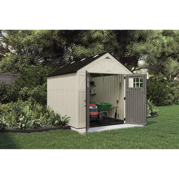 Suncast Suncast Outdoor Vanilla Resin Storage Shed