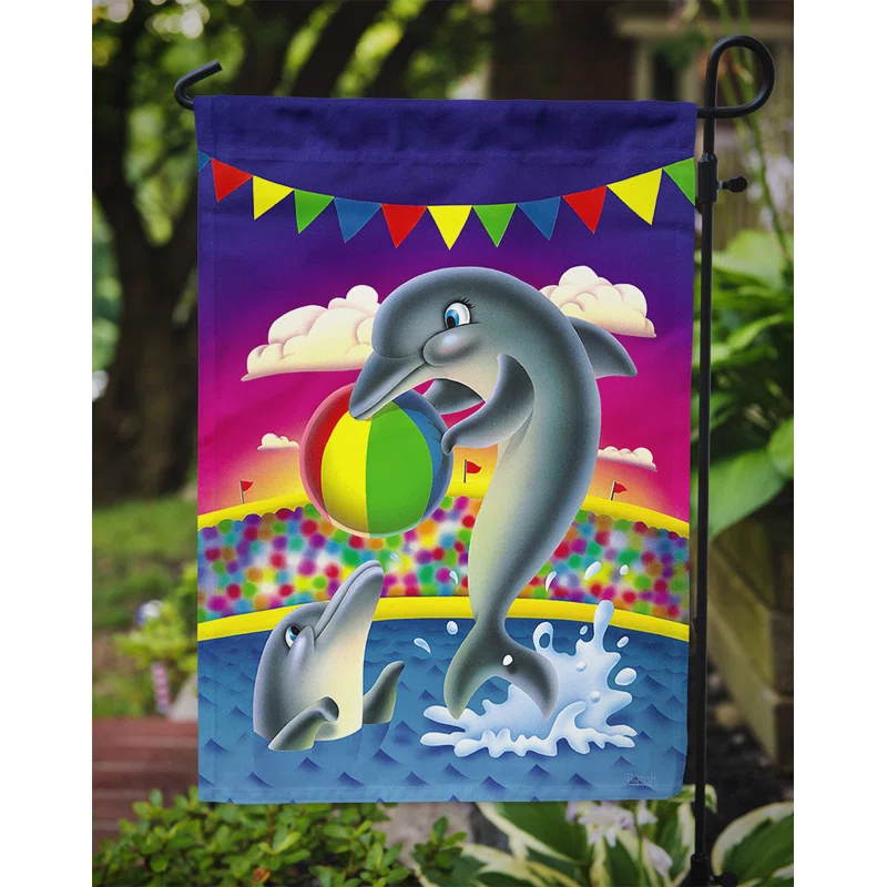 Caroline's Treasures Botelho Double Sided 15'' H x 11'' W Polyester Animal Garden Flag