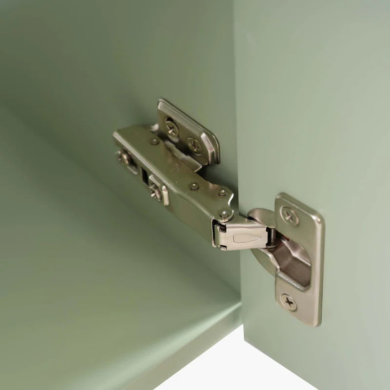 CARPET DESIGN UNLIMITED 2015 LLC 21.6 inch Modern Floating Bathroom Vanity with Ceramic Basin, Right side storage, Green