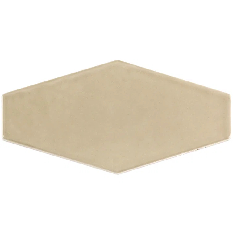 Bond Tile Midland Hexagon 4" x 8" Ceramic Subway Wall Tile (5.38 sq. ft. / box)
