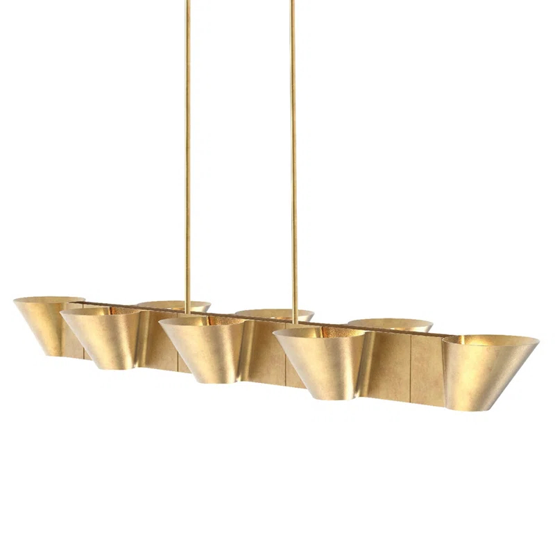 Hudson Valley Lighting Reeve 8 - Light Gold Kitchen Island Pendant