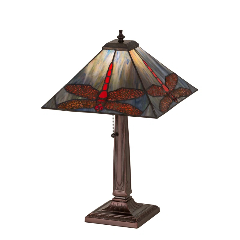 Meyda Lighting Meyda Tiffany & Stained Glass Metal Table Lamp