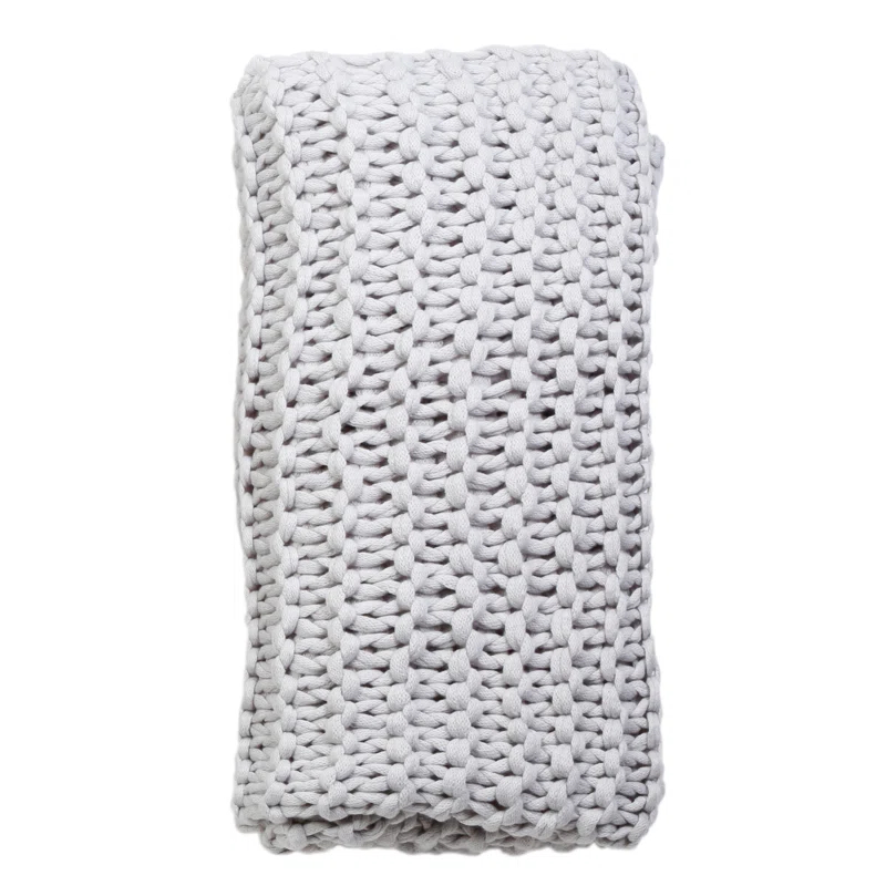 Finn Throw by Pom Pom at Home - Silver