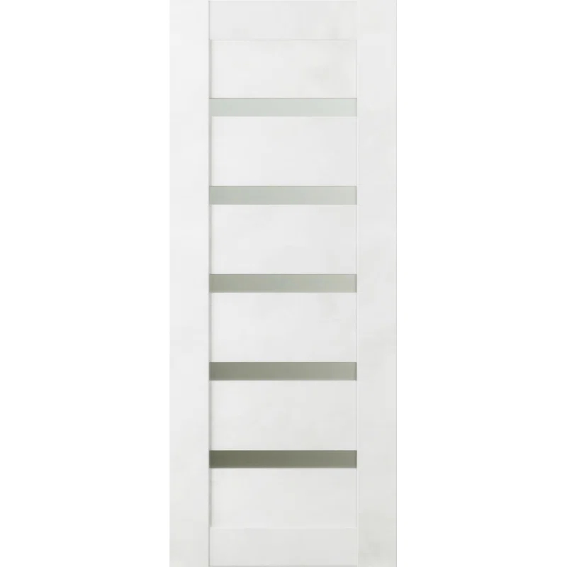 Belldinni Avon 07-04 Solid Manufactured Wood and Glass Paneled Prefinished Standard Door