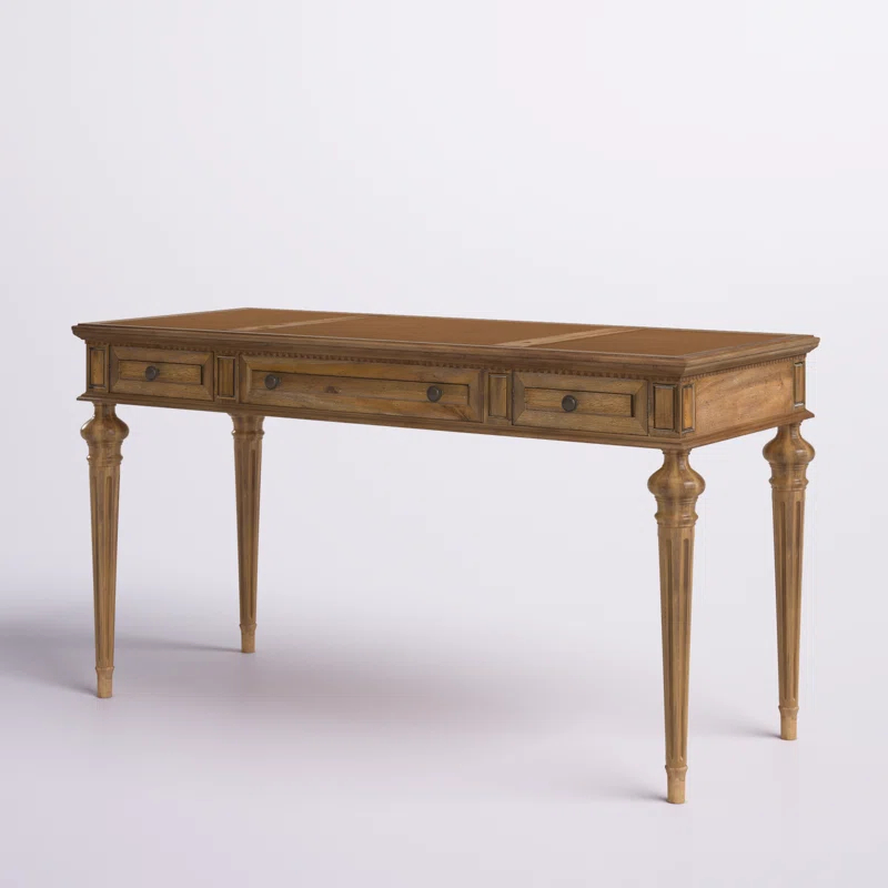 Lark Manor™ Ankaj Solid Wood Base Writing Desk