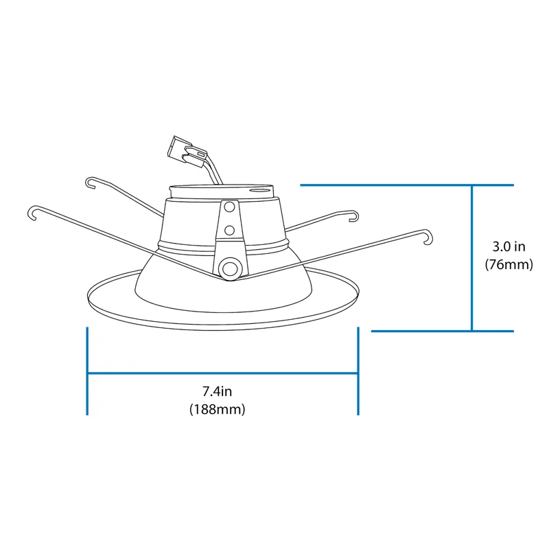 NICOR Lighting DLR565081204KWH 6'' Dimmable LED Retrofit Recessed Lighting Kit