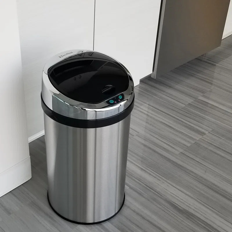 Stainless Steel 8 Gallon Motion Sensor Trash Can