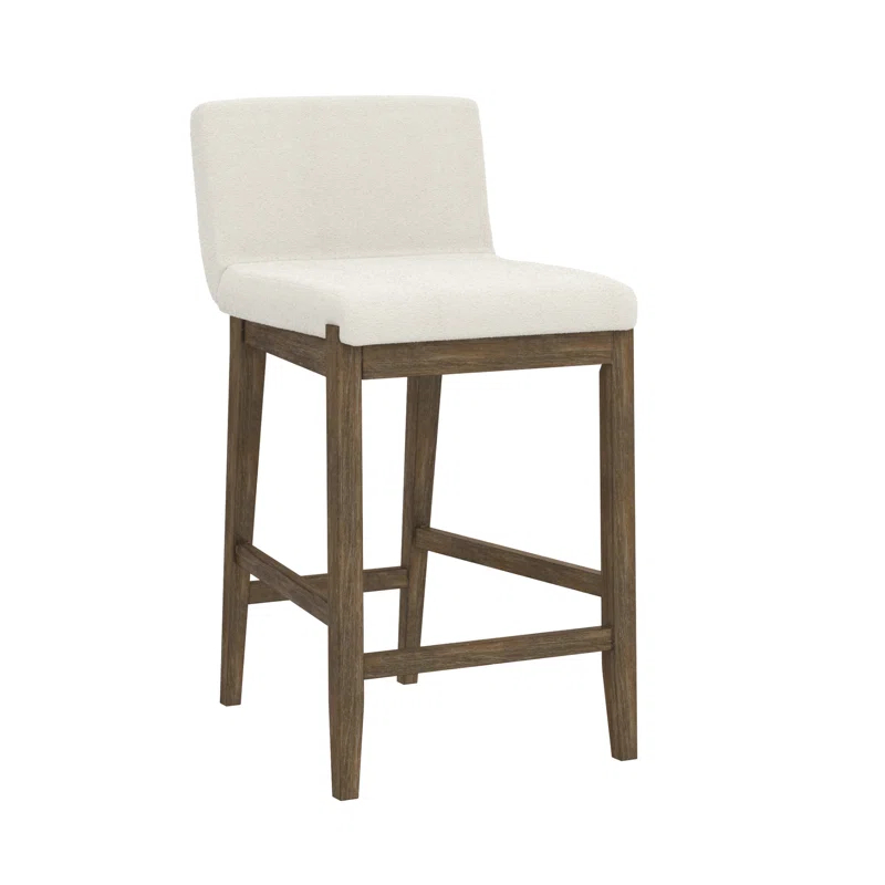 Nathan James Upholstered Wooden Stool