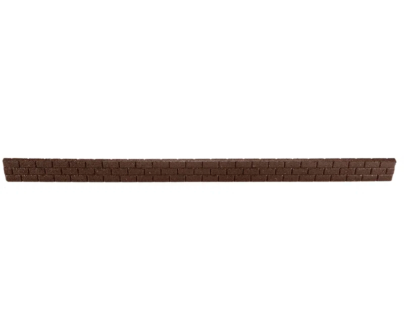 Rubberific 4 ft. Brickface Rubber Landscape Lawn Edging (Set of 6)
