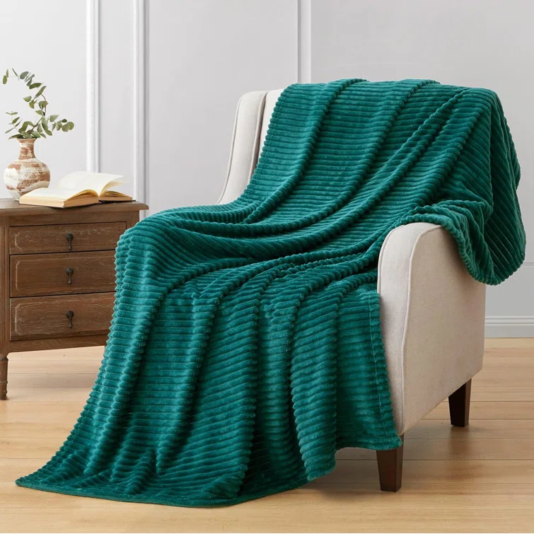 Nestl Nestl Cut Plush Cozy Throw Blanket - Fuzzy Warm Fleece Bed Blankets - Throws for Sofa, Bed, and Couch