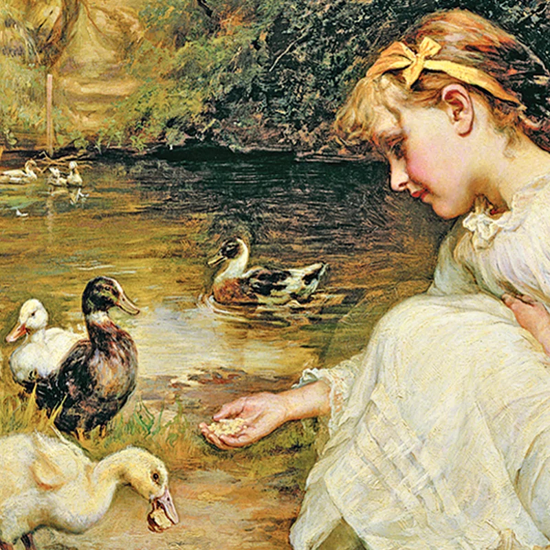 " Making Friends, 1885 " by Frederick Morgan