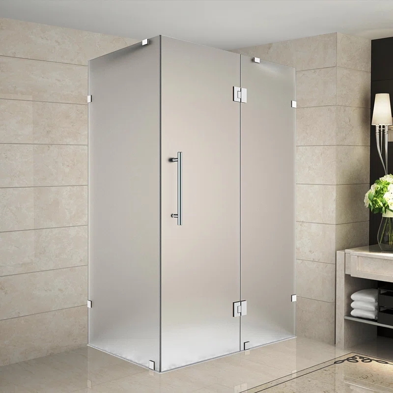 Aston SEN987F-CH-4838-10 Avalux Rectangle Hinged Shower Enclosure