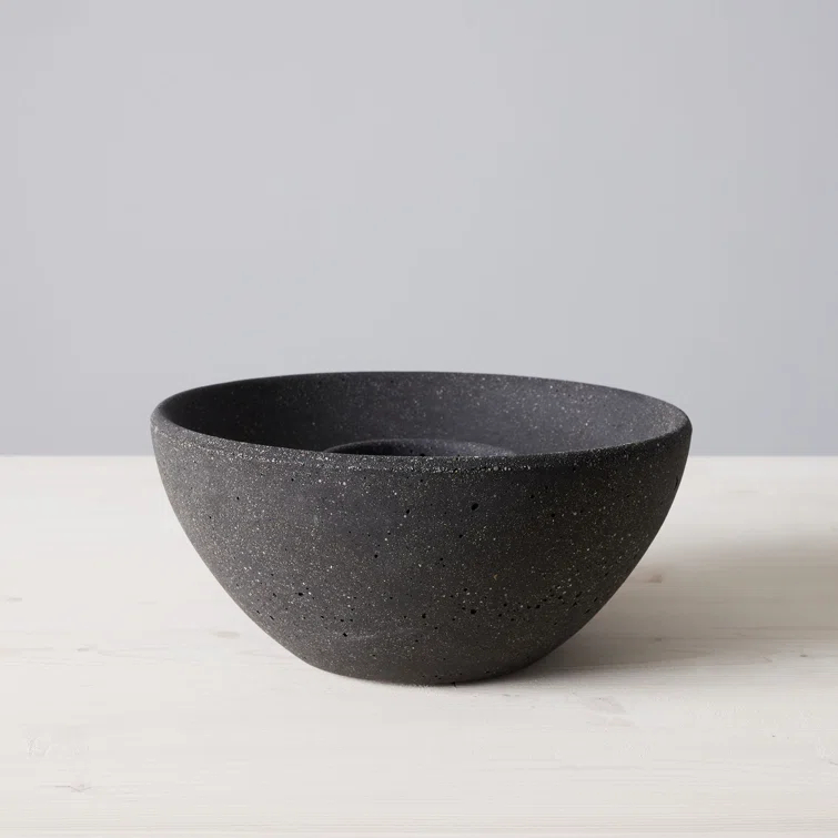 TerraFlame TerraFlame Basin Concrete Table Top Gel Fuel Fire Bowl - Indoor and Outdoor Use