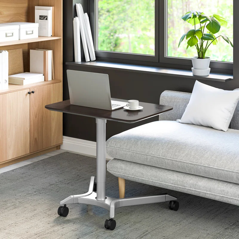 Seville Classics AIRLIFT® airLIFT 28" W Adjustable Height Rolling Laptop Desk Stand