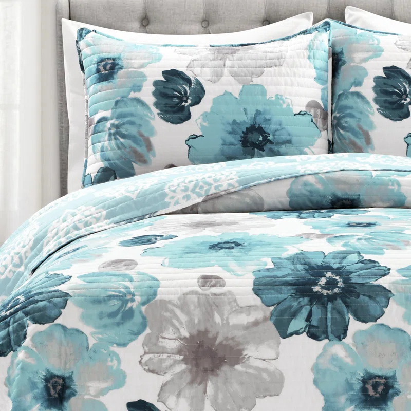 Lush Decor Leah Reversible Quilt Set