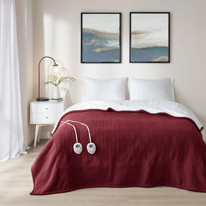 Serta Serta Fleece to Sherpa Heated Blanket