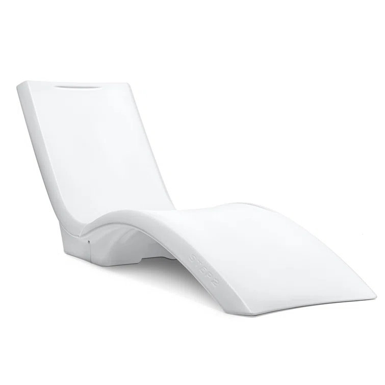 Step2 Step2 White Weighted Vero Pool Lounger and Patio Chaise