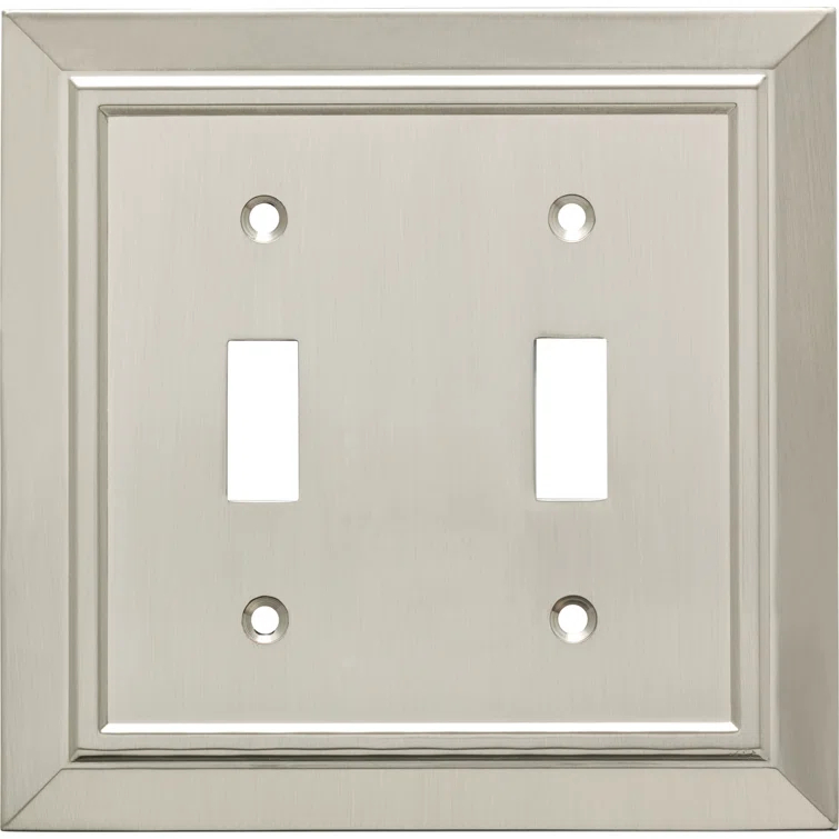 Franklin Brass Classic Architecture 2-Gang Toggle Light Switch Wall Plate