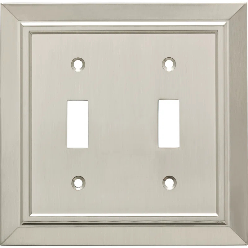 Franklin Brass Classic Architecture 2-Gang Toggle Light Switch Wall Plate