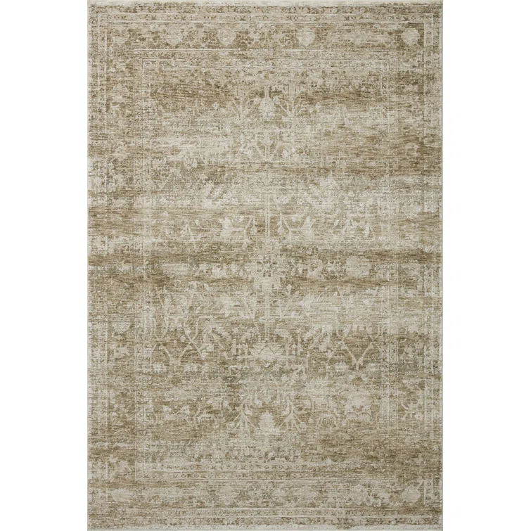 Honora Rug by Amber Lewis x Loloi - Khaki and Beige / 2' x 3'4"