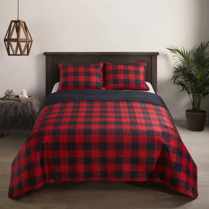 Dearfoams Dearfoams Plaid Quilt Set