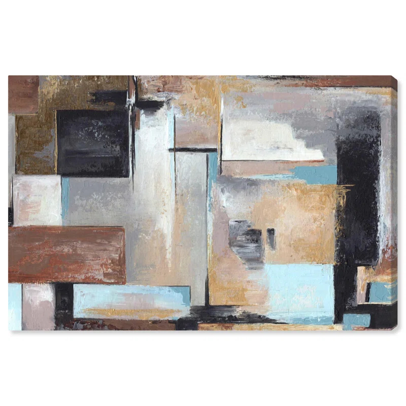 Art Remedy Overlay Canvas Modern Geometric Art by Art Remedy