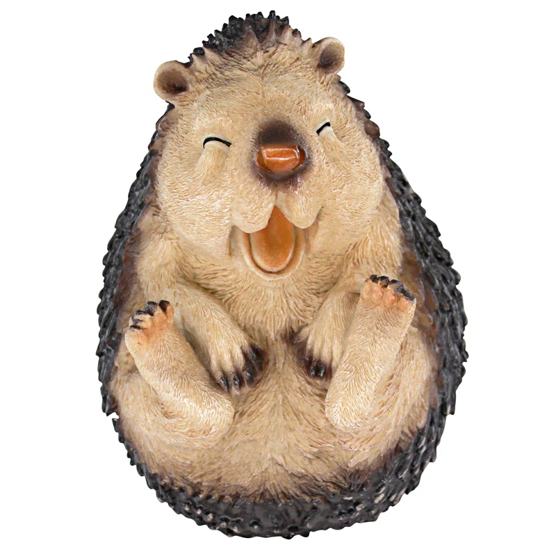 Design Toscano Small Roly-Poly Laughing Hedgehog Statue