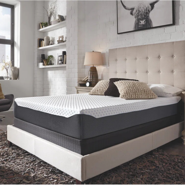 Signature Design by Ashley Chime Elite Charcoal Infused Memory Foam Mattress