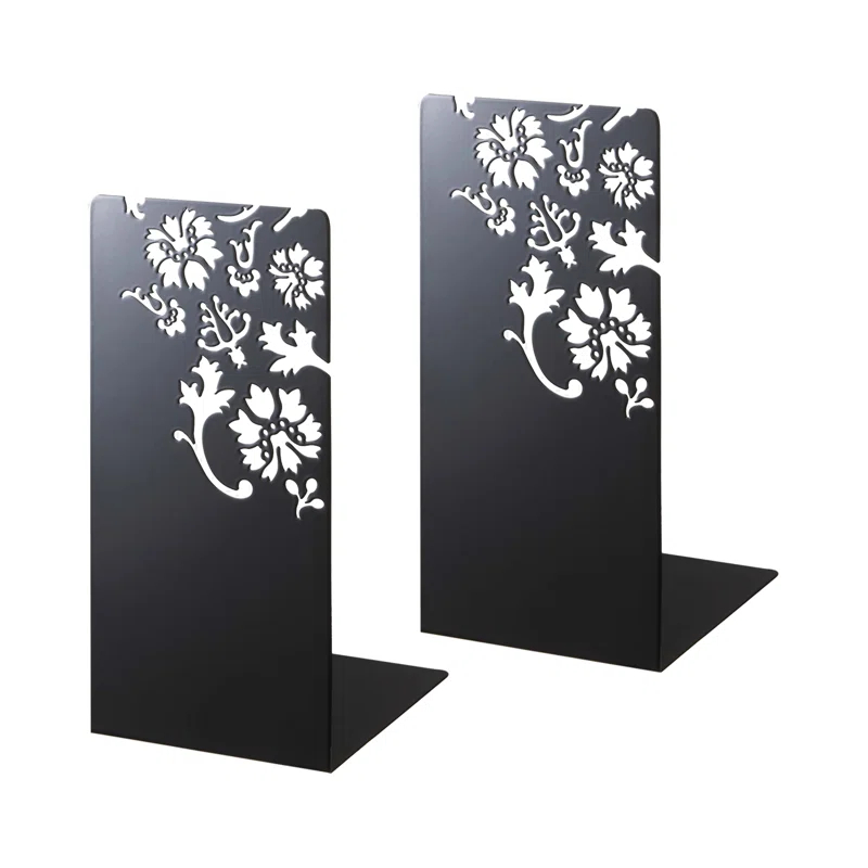 Yamazaki Home Yamazaki Home Kirie L-Shaped Book End, Large, Steel, Large, No Assembly Req. (Set of 2)