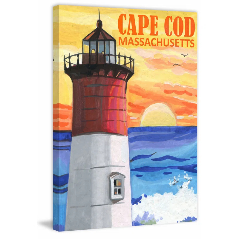 Marmont Hill " Cape Cod Lighthouse " Painting Print