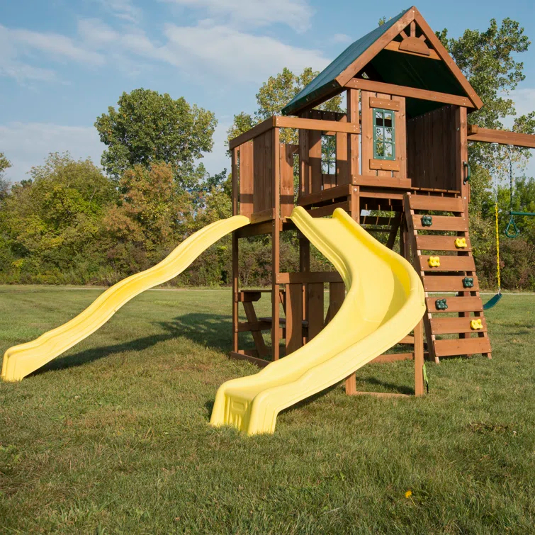 Swing-n-Slide Castlebrook Wooden Play Swing Set