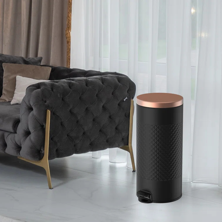 Innovaze Metal Step On Kitchen Trash Can - 8 Gallons