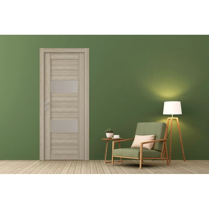 Belldinni Vita DIY-FRIENDLY Paneled Manufactured Wood and Glass Prefinished Standard Door