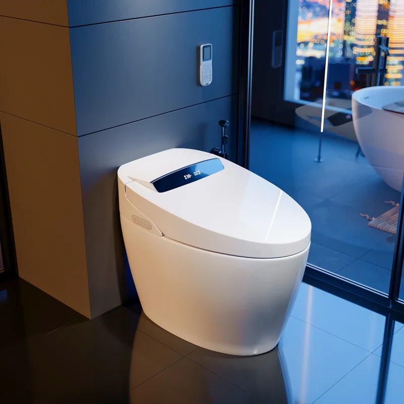 Homary GPF Elongated Back To Wall Toilets (Seat Included)