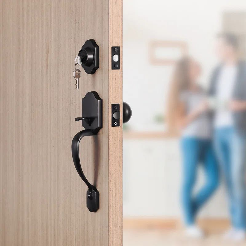 Front Door Handle and Deadbolt Set