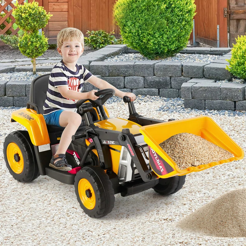 Joyldias 3 Speeds 12v Ride On Excavator , Electric Construction Vehicle For Kids Digger