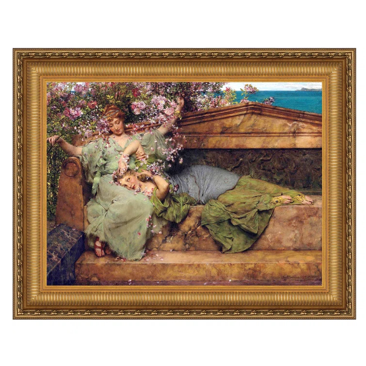 Design Toscano " In A Rose Garden " by Lawrence Alma-Tadema