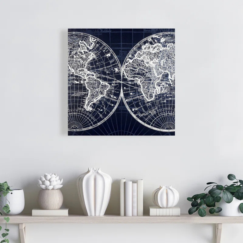 Begin Edition International Inc. " World Map Blue "
