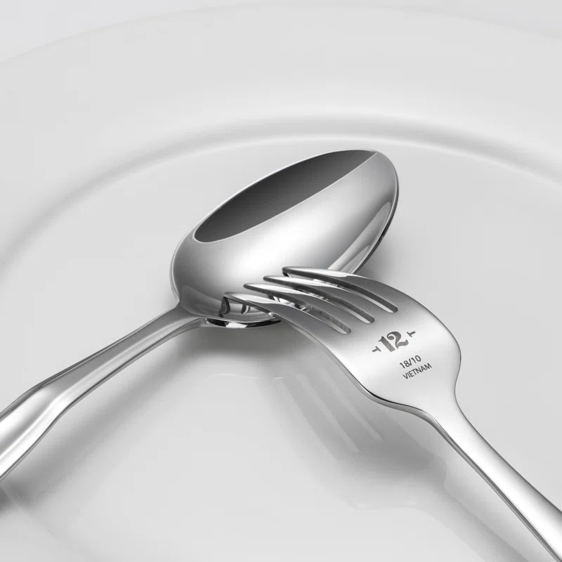 TABLE 12 TABLE 12 Stainless Steel Flatware Set - Service for 4