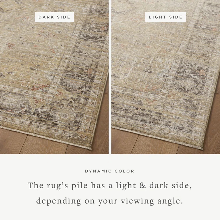 Magnolia Home by Joanna Gaines x Loloi Magnolia Home By Joanna Gaines X Loloi Millie Gold / Charcoal Area Rug
