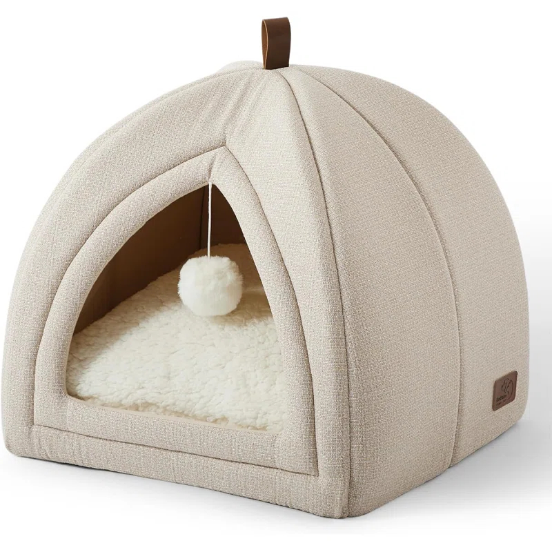 Tucker Murphy Pet™ The Cat Beds for Indoor Cats - 2 in 1 Cat Cave for Kittens and Small Pets, Cat Hideaway with Non-Slip Bottom,16 inches