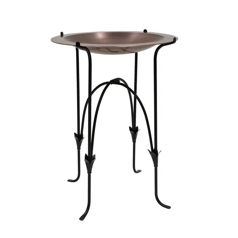 ACHLA 24" Classic Copper Birdbath with Phoebe Stand | Wayfair
