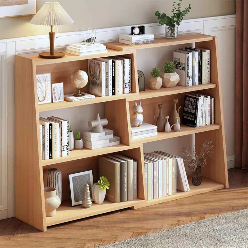 Latitude Run® Wooden Extendable Shelf Bookcase - 3-Tier Ladder Low Short Bookshelf For Small Space Or Corner