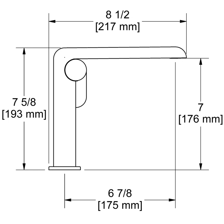 Riobel Ciclo™ Single Hole Bathroom Faucet with Drain Assembly CIS01LNBGBK