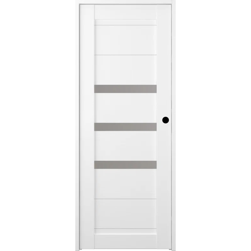 Belldinni Dora DIY-FRIENDLY Paneled Prefinished Wood and Glass Composite Single Prehung Door