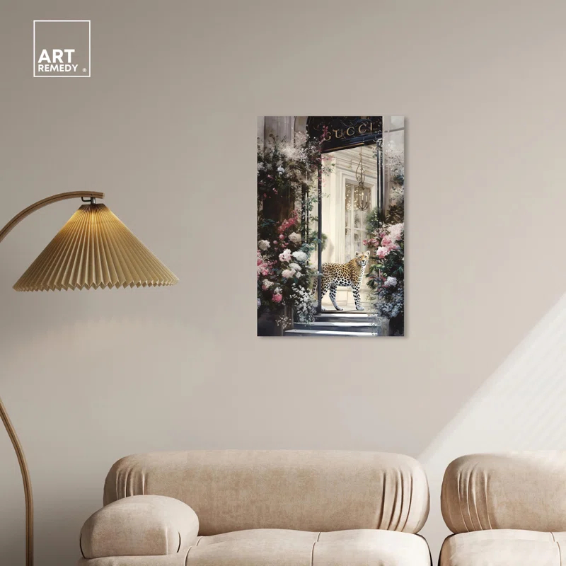 Art Remedy Flower Storefront Canvas Fashion Designer Wall Art by Art Remedy